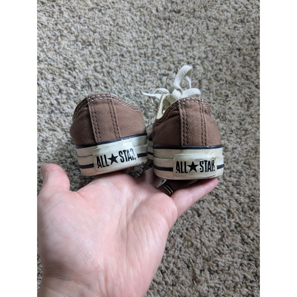 Converse Chuck Taylor All Star Low Top Brown Canvas Kids Sneakers Size 1 3Q1112 - Picture 7 of 8